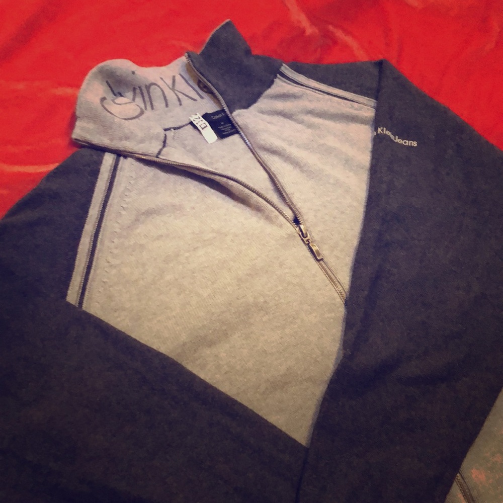 Men’s Calvin Klein Jeans zip up sweater